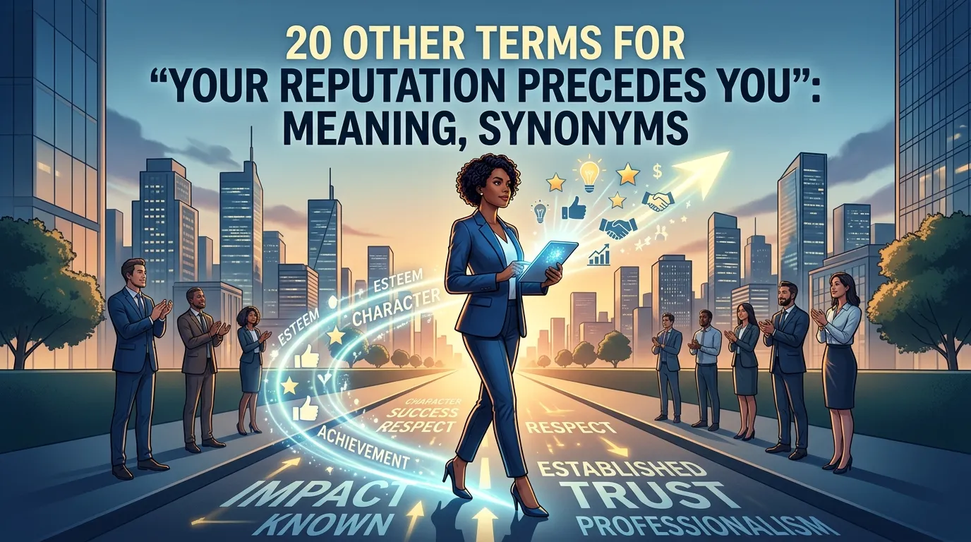 Other Terms For “Your Reputation Precedes You”: Meaning, Synonyms