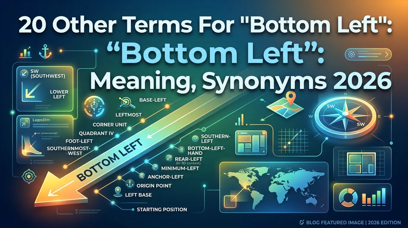 Other Terms For "Bottom Left": Meaning, Synonyms