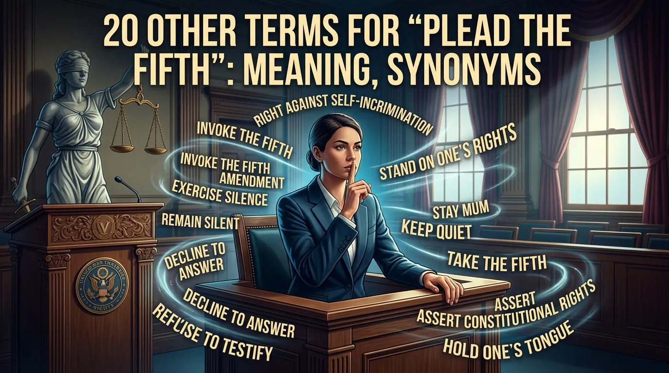 Other Terms For "Plead The Fifth": Meaning, Synonyms