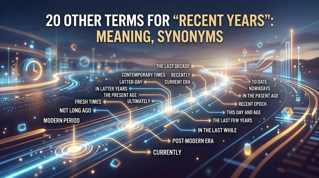 Other Terms For “Recent Years”: Meaning, Synonyms