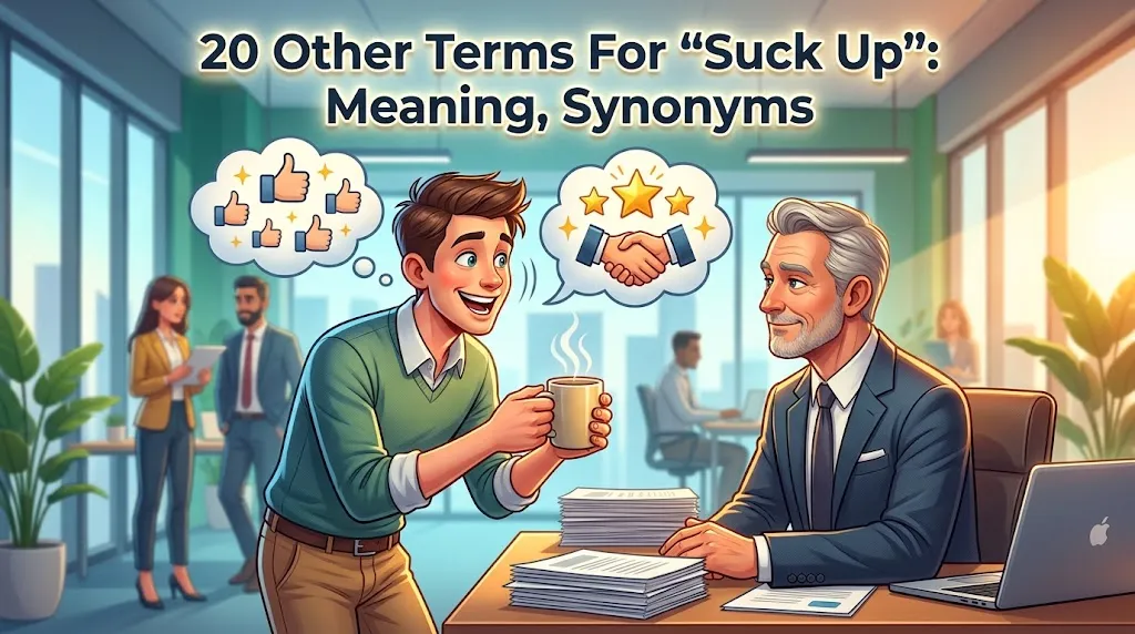 Other Terms For "Suck Up": Meaning, Synonyms