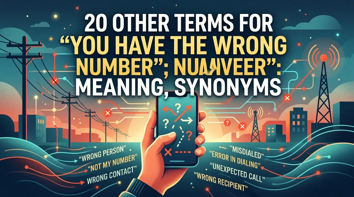 Other Terms For "You Have The Wrong Number": Meaning, Synonyms
